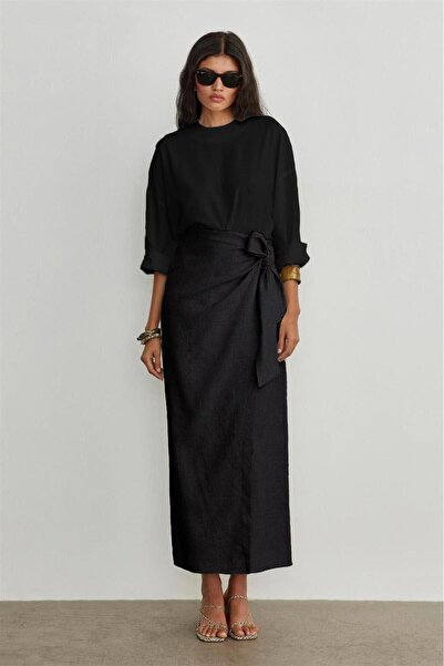 Avakado din material tip stofă Set dublu de sus și de jos, bluză, fustă