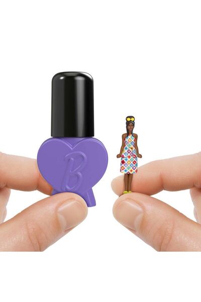 Barbie ®     Mini Barbieland ™   Păpuși Fashionistas, Păpuși surpriză de 4cm în interiorul sticlei de ojă Jcp97