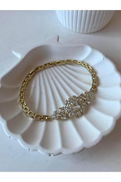 Modadiro Xp Flower Garden Gold Steel Bracelet