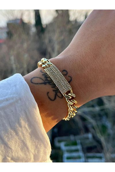 Modadiro Gold Xp Stone Steel Bracelet Imprint