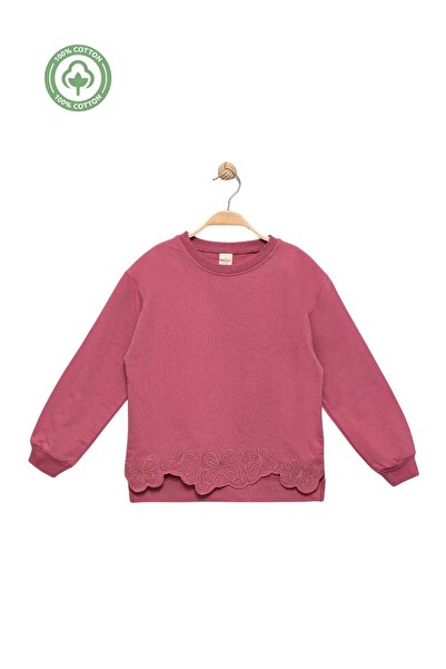 Divonette Κοριτσίστικο φούτερ 100% βαμβακερό κεντημένο - Παιδικά ρούχα