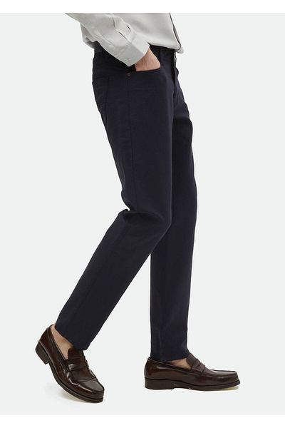 Ramsey Lässige, gewebte Hose aus Baumwollmischung im Regular Fit