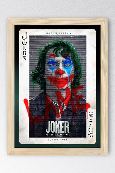 Saturn Pictură înrămată Joker - Pictură poster de film