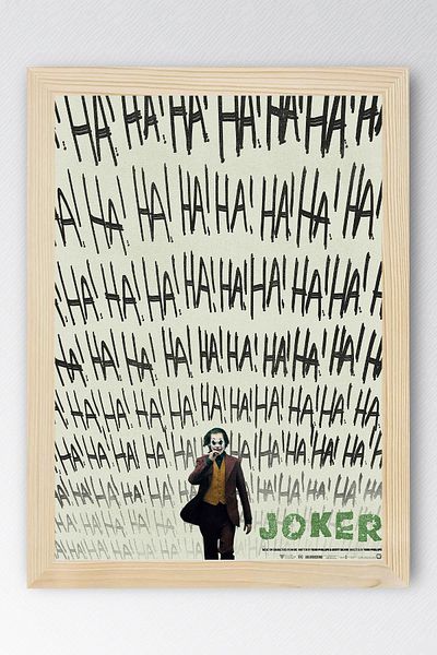 Saturn Ζωγραφική με κορνίζα Joker Ha Ha Ha - Ζωγραφική αφίσας ταινίας