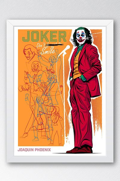 Saturn Pictură înrămată Joker - Pictură poster de film