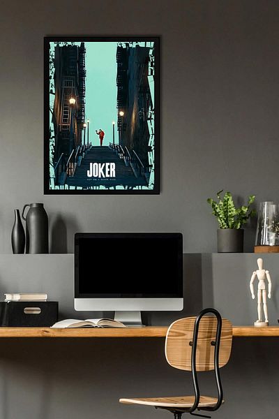 Saturn Pictură înrămată Joker - Pictură poster de film