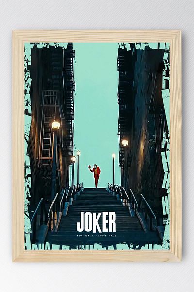 Saturn Joker Framed Painting - Movie Poster Painting