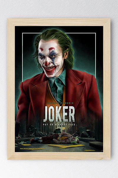 Saturn Joker Framed Painting - Movie Poster Painting