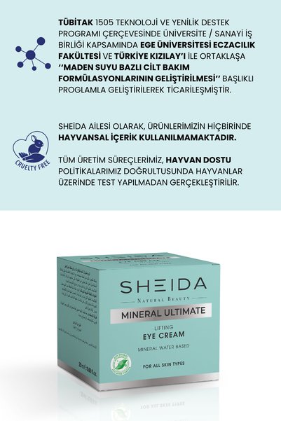 Sheida Mineral Ultimate Anti-Wrinkle Botox Effective and Recovery Eye Cream 20ml