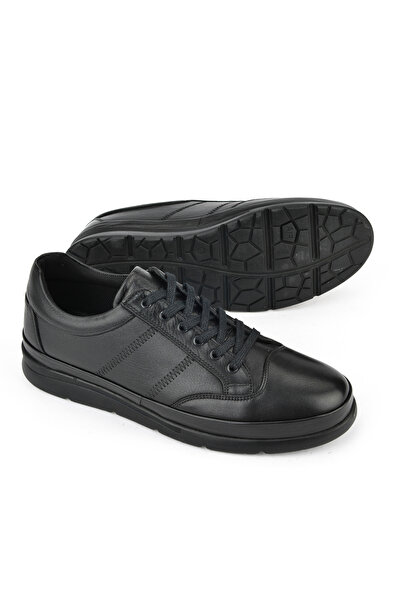 Ziya Мъжки черни обувки от естествена кожа - 1511002Z652