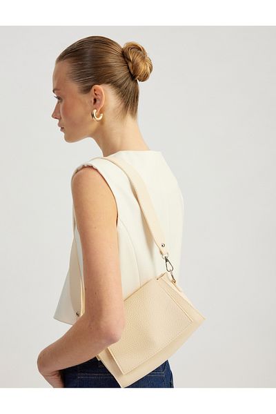 Koton Faux Leather Shoulder Bag - with Strap and Cover