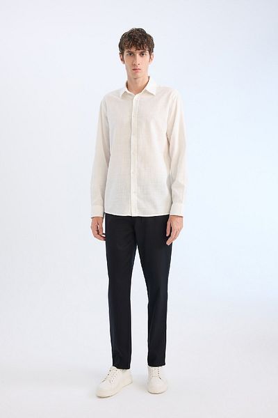 DeFacto Langarmshirt mit Polokragen und normaler Passform D7394AX25SP