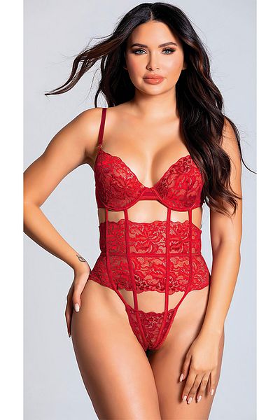 GIONA Lace Detailed Bustier Suit Fancy Costume