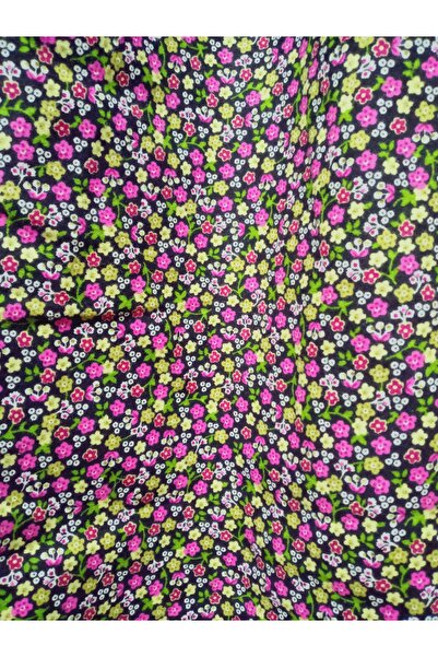 hoaryage 95cm Maxi Length Crispy Floral Print Flannel Skirt - Elastic Waist