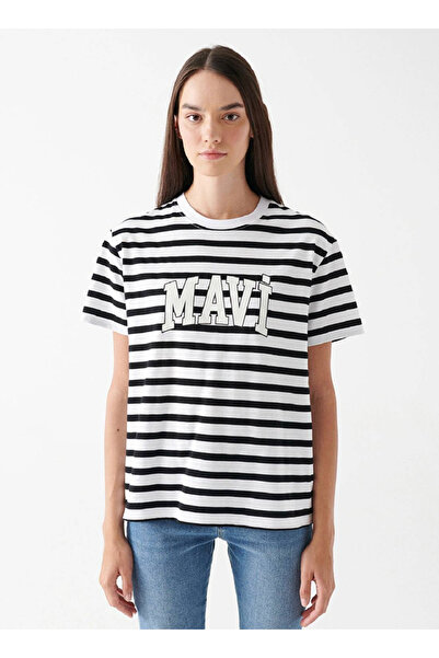 Mavi Short Sleeve Logo Women's T-Shirt M1611360-84041