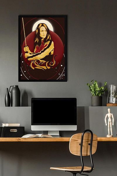 Saturn Kill Bill Framed Painting - Movie Poster Painting