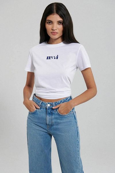 Mavi Λογότυπο Λευκό Γυναικείο T-shirt M1612241-620