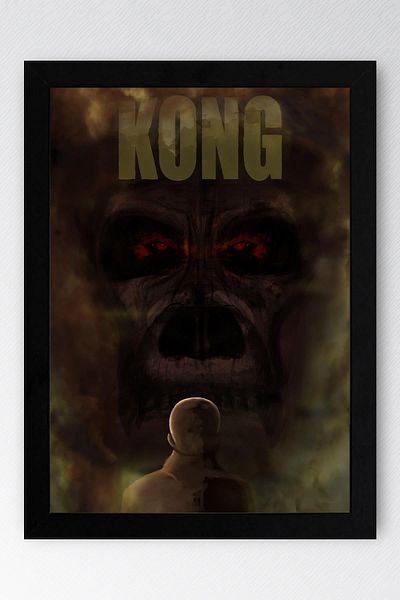 Saturn Pictură înrămată King Kong Skull Island - Pictură poster film Skull Island