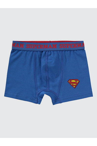 Superman Süperman Erkek Çocuk 3'lü Boxer Set 2-10 Yaş Sarı