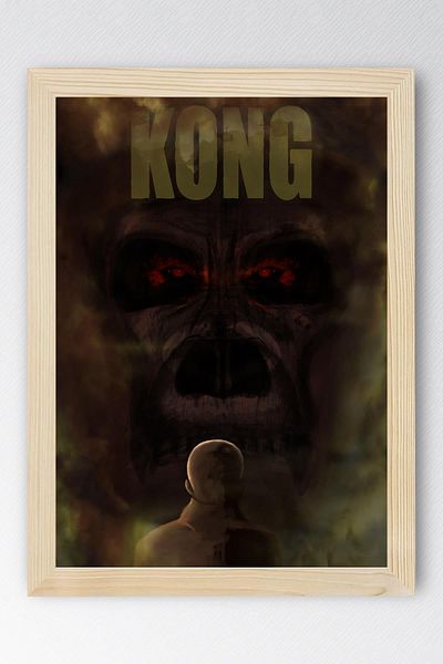Saturn Pictură înrămată King Kong Skull Island - Pictură poster film Skull Island