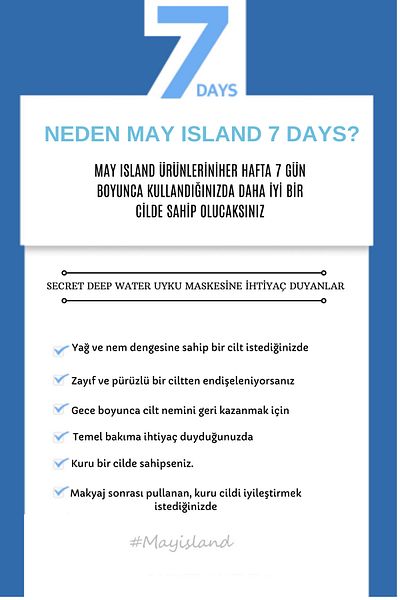 May Island 7 Days Secret Korea - Deep Water Sleeping Mask Pack