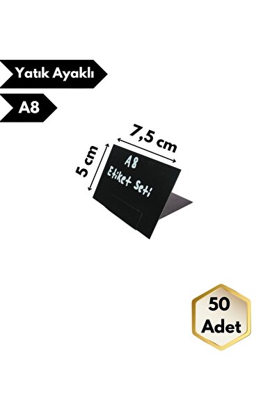 Global Türk Set de etichete negre ștergibile A8, etichete decorative cu supor...