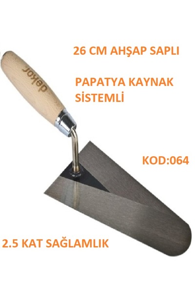 Dekor AHŞAP SAPLI SIVA MALASI 26 CM PAPATYA KAYNAK SİSTEMİ 2.5 KAT DAHA SAĞLA...