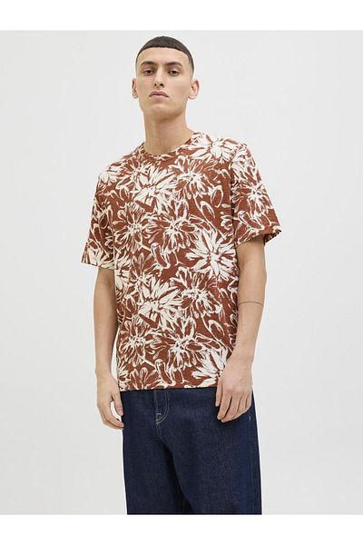 Jack & Jones T-shirt All Over Print Rundhalsausschnitt T-shirt