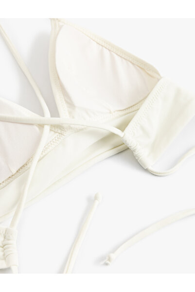 Koton Bağlama Detaylı Arkası Çapraz Askılı Bralet Bikini Üstü