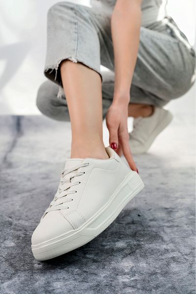 pasyone Pantofi albi de damă pantofi casual