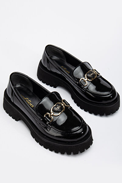 ESPEDA Rahat ve şık Laofer Ayakkabı Tokalı Günlük Ortopedik