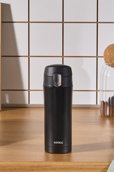Karaca Pluton Çelik Sızdırmaz Termos 350 Ml Siyah