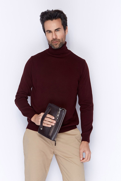 Aka Deri Aka Leather 364 Portfolio Clutch Bag - Brown