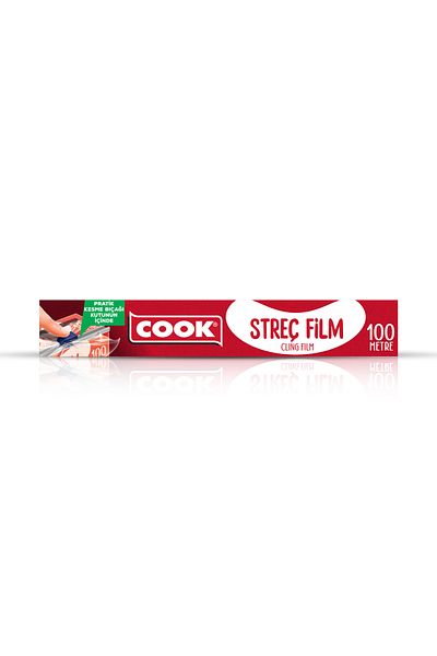 COOK Stretch Film 100 Meters with Sliding Blade Gift