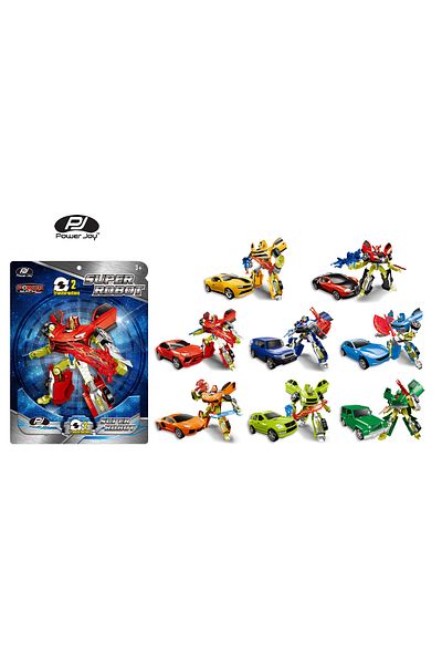 Power Joy Power Mach Super Robot Pack of 1 - Assorted Colors and Designs