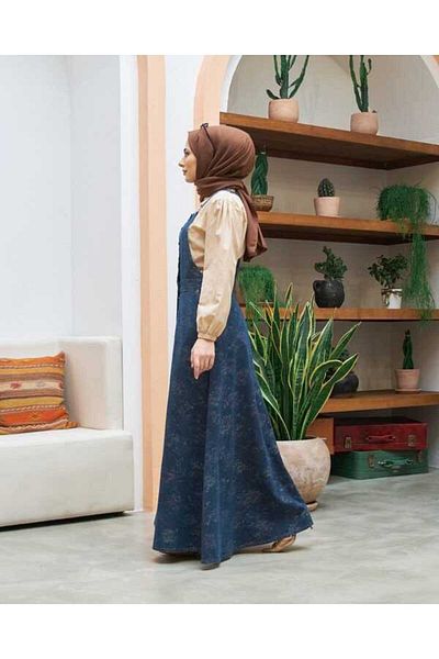 Neways 2210-Denim Dark Blue Myth Mevlana Salopet