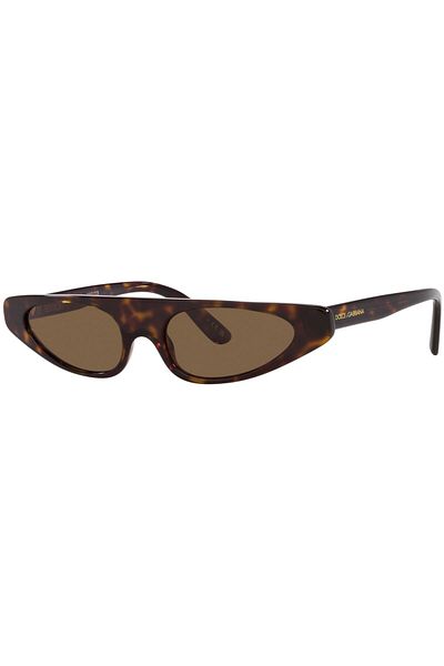 Dolce&Gabbana 4442 502/73 52 Women's Coffee Hammer Frame Sunglasses