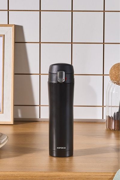 Karaca Termos etanș Pluton Steel 450 Ml Negru
