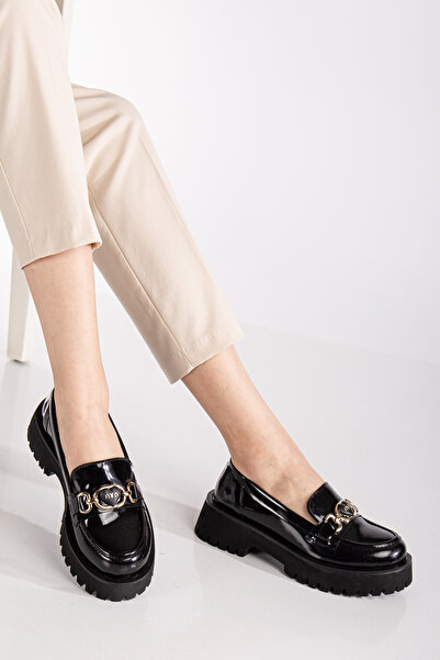 ESPEDA Rahat ve şık Laofer Ayakkabı Tokalı Günlük Ortopedik