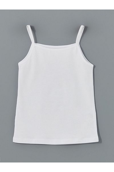 LC Waikiki New Season Square Collar Strappy Baby Girl Undershirt 2-Piece - S5Bj86Z1