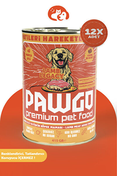 Lamb Legacy | Kuzulu | 400g X 12 | Parça Etli | Köpek Yaş Mama