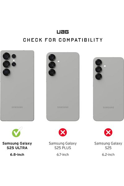 Urban Armor Gear Essential Armor for Samsung Galaxy S25 ULTRA case [MagSafe compatible] - Ash
