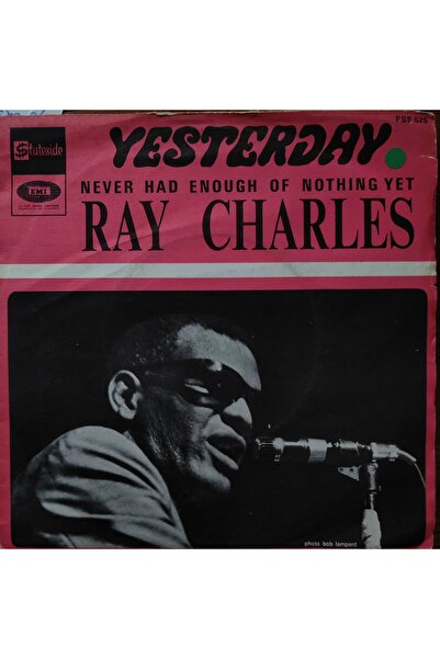 mazi plak Ray Charles - Yesterday - Yabancı 45'lik Plaklar