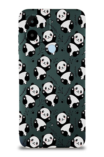 PrintiFy Xiaomi Redmi A1 Plus / A2 Plus ile Uyumlu Panda Tasarımlı Yeşil Lansman Kılıf