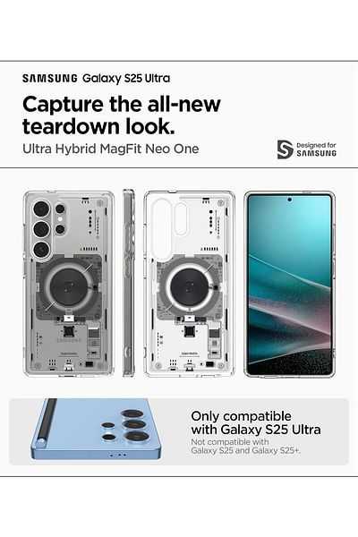 Spigen Ultra Hybrid MagFit for Samsung Galaxy S25 ULTRA case [MagSafe compatible] - Neo One
