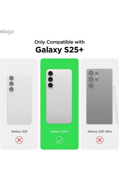 Elago جراب سيليكون سائل لهاتف Samsung Galaxy S25 PLUS ببطانة ناعمة من الألياف الدقيقة - حجري