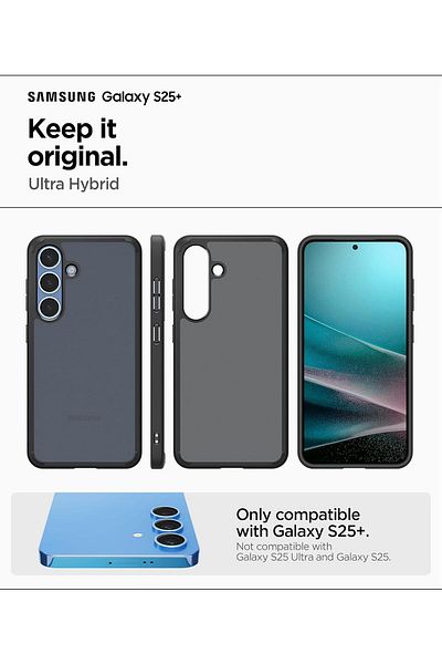 Spigen Ultra Hybrid designed for Samsung Galaxy S25 PLUS case - Frost Black