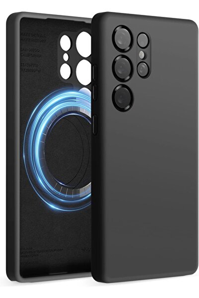 Elago جراب مغناطيسي من السيليكون السائل لهاتف Samsung Galaxy S25 ULTRA متوافق مع MagSafe - أسود