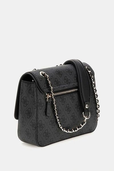 Guess Dámská antracitová crossbody kabelka Izzy Convertible Xbody Flap Hwsg8654190-clo