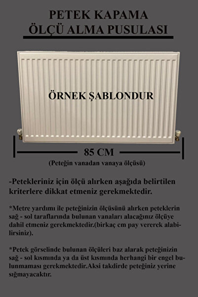 CAN Kalorifer Petek Kapama 85 Cm (İÇ ÖLÇÜSÜ) Hazeran Desenli Mdf Safir Meşe
